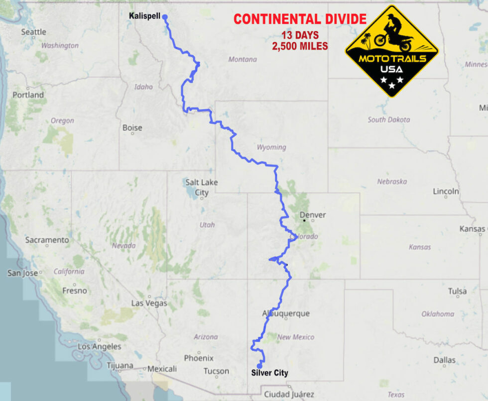 Continental Divide – Guided Tour  Moto Trails USA motorcycle tours in 